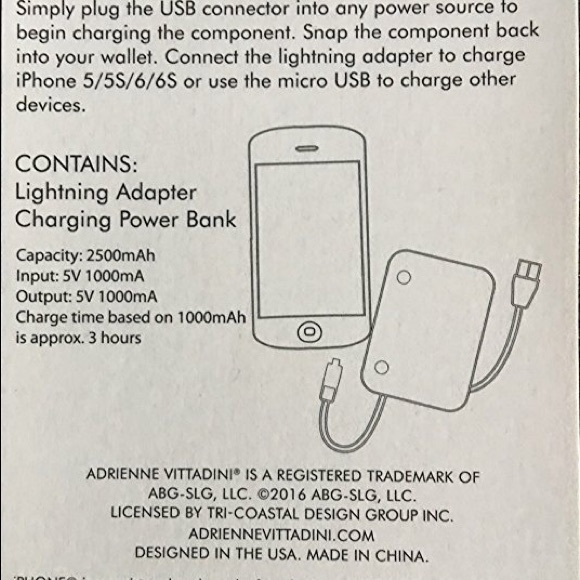 Adrienne Vittadini Cell Phone Charging Wallet - Picture 4 of 6